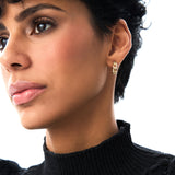 14K Gold 15MM Link Hoops Ferkos Fine Jewelry