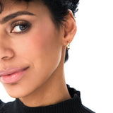 14K Gold 4MM Width Mini Hoops Ferkos Fine Jewelry