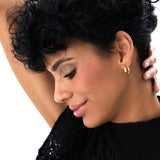 14K Gold 4MM Width Mini Hoops Ferkos Fine Jewelry