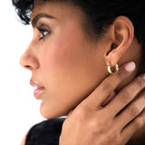 14K Gold 6MM Bold Mini Hoops Ferkos Fine Jewelry