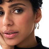 14K Gold Geometric Shaped Square Hoop Earrings Ferkos Fine Jewelry