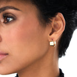 14K Gold 8MM Wide Hoop Earrings Ferkos Fine Jewelry