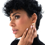 14K Gold 8MM Wide Hoop Earrings Ferkos Fine Jewelry