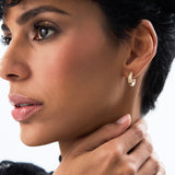 14K Gold Bold Twisted Curve Earrings Ferkos Fine Jewelry