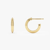 14K Knife Edge Hoop Earrings Ferkos Fine Jewelry
