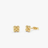 14K Bubble Cluster Stud Earrings 14K Gold Ferkos Fine Jewelry