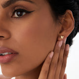 14K Gold Bubble Butterfly Stud Earrings Ferkos Fine Jewelry