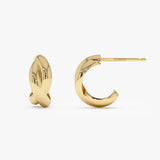 14K Gold Chunky Twisted Hoop Earrings Ferkos Fine Jewelry