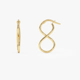 14k Gold Infinity Hoop Earrings Ferkos Fine Jewelry