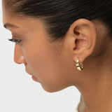 14k Gold Geometric Oval Hoop Earrings Ferkos Fine Jewelry