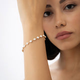 3.60 ctw 14k Round Lab Grown Diamond Bar Bracelet - Larissa Ferkos Fine Jewelry