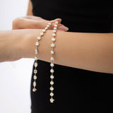 3.60 ctw 14k Round Lab Grown Diamond Bar Bracelet - Larissa Ferkos Fine Jewelry