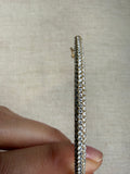 14K Gold Triple Row Diamond Hinged Bangle Ferkos Fine Jewelry
