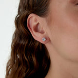 1.50 ctw 14k Classic Four Prong Round Lab Grown Diamond Studs - Riley Ferkos Fine Jewelry