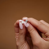 1.00 ctw 14k Bezel Setting Emerald Cut Lab Grown Diamond Studs - Eliana Ferkos Fine Jewelry