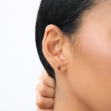 14K  Pear Shaped Ruby Stud Earrings  Ferkos Fine Jewelry