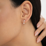 0.50 ctw 14k Mixed Match Dangling Lab Grown Diamond Studs - Kinsley Ferkos Fine Jewelry