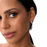 14k Channel Settinng Baguette Diamond Unique Hoops Ferkos Fine Jewelry