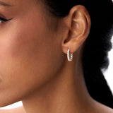 14k Inside Out J Hoop Diamond Earrings Ferkos Fine Jewelry