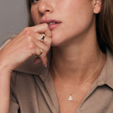 14K Triangle Baguette Diamond Cluster Necklace Ferkos Fine Jewelry