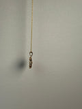 14k Gold Sapphire and Diamond Floral Design Necklace