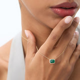 14k 1.50 - 2.20 Ctw Octagon Cut Bezel Setting Necklace Ferkos Fine Jewelry