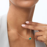 14k 1.50 - 2.20 Ctw Octagon Cut Bezel Setting Necklace  Ferkos Fine Jewelry