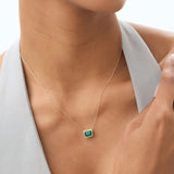 14k 1.50 - 2.20 Ctw Octagon Cut Bezel Setting Necklace Ferkos Fine Jewelry