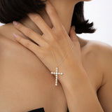 1.25 ctw 14k Mixed Shape Lab Grown Diamond Cross - Iris Ferkos Fine Jewelry