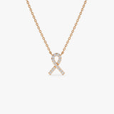 14k Diamond Ribbon Necklace Ferkos Fine Jewelry