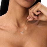 14k Diamond Bow Necklace Ferkos Fine Jewelry