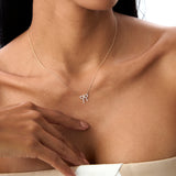 14k Diamond Bow Necklace Ferkos Fine Jewelry