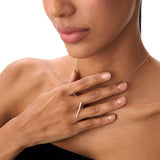 14K Tapered Diamond Bar Necklace Ferkos Fine Jewelry