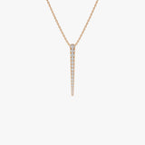 14K Tapered Diamond Bar Necklace Ferkos Fine Jewelry
