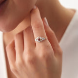 14K Baguette Diamond Ring with a Square Ruby Ferkos Fine Jewelry