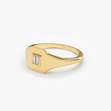 14k Baguette Diamond Pinky Ring Ferkos Fine Jewelry
