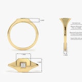 14k Baguette Diamond Pinky Ring Ferkos Fine Jewelry