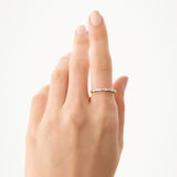 14k Baguette and Round Diamond Alternating Ring Ferkos Fine Jewelry