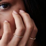 14k Dainty Stackable Full Eternity Baguette Diamond Ring Ferkos Fine Jewelry