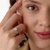 1.00 ctw 14k 4 Prong Basket Setting Round Lab Grown Diamond Engagement Ring - Kate Ferkos Fine Jewelry