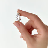2.95 ctw 14k Bezel Setting Full Eternity Round Lab Grown Diamond Ring - Camila Ferkos Fine Jewelry