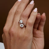 0.75 - 1.50 ctw 14k Four Prong Setting Round Shape Lab Grown Diamond Engagement Ring - Valerie Ferkos Fine Jewelry