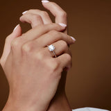 0.75 - 1.50 ctw 14k Four Prong Setting Round Shape Lab Grown Diamond Engagement Ring - Valerie Ferkos Fine Jewelry