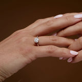 0.75 - 1.50 ctw 14k Four Prong Setting Round Shape Lab Grown Diamond Engagement Ring - Valerie Ferkos Fine Jewelry