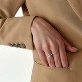 0.75 - 1.50 ctw 14k Prong Setting Pear Shaped Lab Grown Diamond Engagement Ring - Kylie Ferkos Fine Jewelry