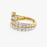 14k Wave Diamond Statement Ring Ferkos Fine Jewelry
