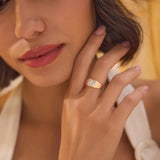14k Square Illusion Setting Baguette Pinky Ring Ferkos Fine Jewelry
