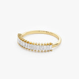 14k Baguette Diamond Wedding Band Ferkos Fine Jewelry