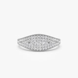 14k Glamorous Pave Setting Diamond Ring Ferkos Fine Jewelry