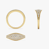 14k Glamorous Pave Setting Diamond Ring Ferkos Fine Jewelry